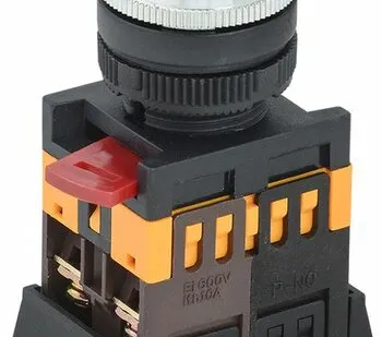 фото Кнопка АBLFS-22 красный d22мм неон/240В 1з 1р BBT30-...