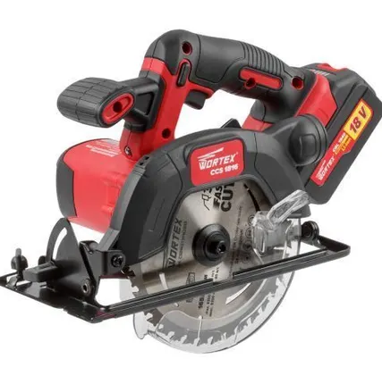 Фото №5 Аккумуляторная циркулярная пила Wortex CCS 1816, 18 В, диск 165 мм, пропил 55 мм, без АКБ и ЗУ