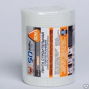 фото Сетка строительная самоклеящаяся SD-GLASS (42 мм, 153 м)