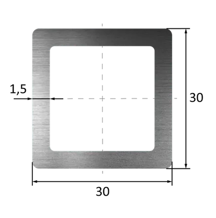 Фото №0 Труба профильная 30х30х1,5