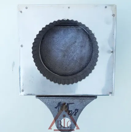 Фото №2 Шибер выдвижной D140 мм с чугунной вставкой (нерж. 0,5 мм AISI 304)