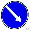 Фото №0 Дорожный знак 4.2.1 "направление обьезда"