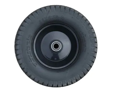 фото Колесо пневматическое 15х6.00-6, ось 16 мм (черный диск)