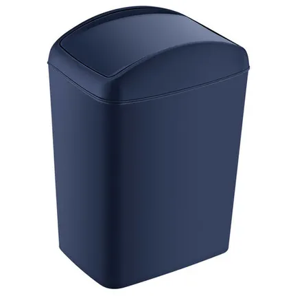 Фото №0 контейнер для мусора TURAN Soft Night blue 5л прямоугольный пластик синий