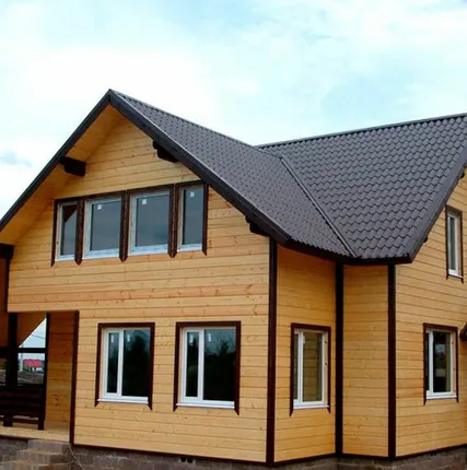 Фото №0 Металлический сайдинг "БРУС"