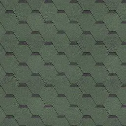 фото Гибкая битумная кровля Shinglas коллекция Кадриль, цвет Нефрит