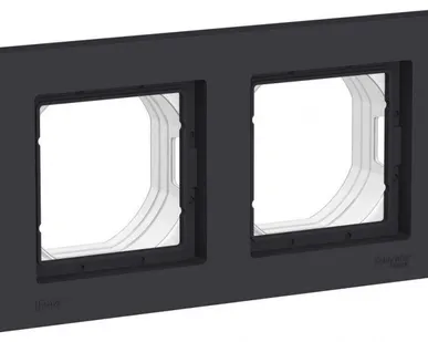 фото Рамка 2-м AtlasDesign Aqua IP44 карбон SchE ATN441002