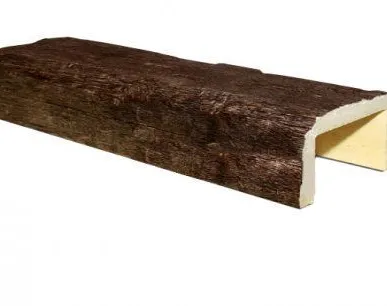 фото М12 балка темный дуб 6*12