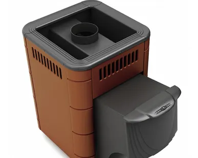 фото Печь банная "ОСА Carbon" Терракота (ТМФ)