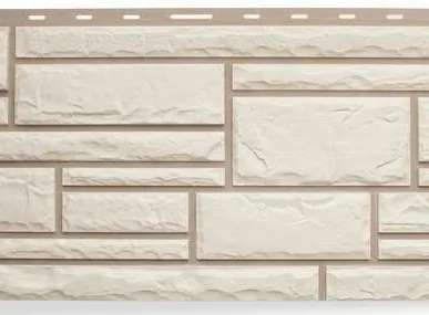 фото Фасадная панель Камень (белый)