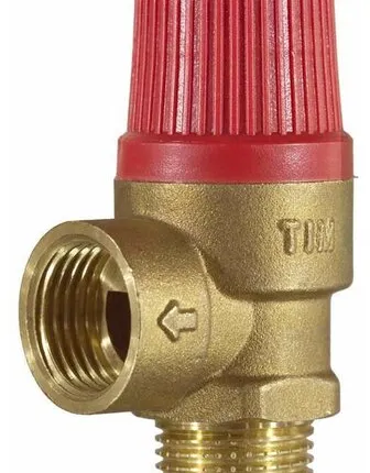 Фото №0 Предохранительный клапан Tim BL22MF-K-3bar муфтовый (ВР/НР), латунь, 3 бар, Ду 15 (1/2") / Ду 15 (1/2")