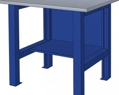 фото Верстаки слесарные безтумбовые, однотумбовые, двухтумбовые.