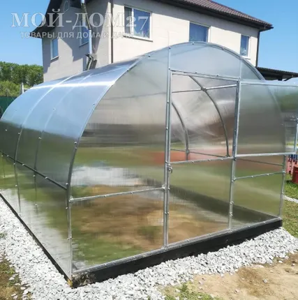 Фото №4 Теплица Сибирская Усиленная 4 метра с поликарбонатом