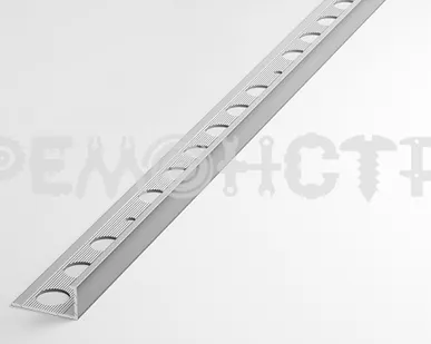 фото Порог окантовочный ПК 01-12.2700.01л серебро люкс анод (1)  (Под Заказ) П