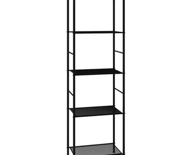 фото стеллаж Валенсия 15 455х300х1555мм черный