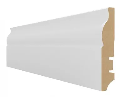 фото Плинтус МДФ белый Hannaholz 81 мм 81304