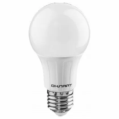 Фото №0 Лампа светодиодная ОНЛАЙТ (OLL-A60-10-230-2.7K-E27)