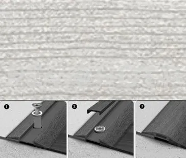 фото Порог с монтажным каналом ИДЕАЛ 36мм 0,9м 253 ясень серый (10) П