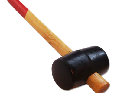 фото Киянка резиновая "SANTOOL" Мастер 680 гр, белая резина