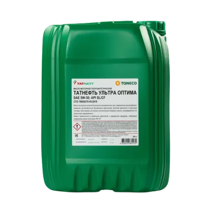 Фото №0 Масло моторное полусинтетическое Татнефть Ультра Оптима 5W-30 20 л 5W-30
