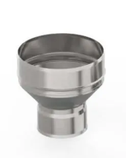 фото Дымоходы УМК Переходник ф 130х115, AISI 439/1,0мм, h=180мм