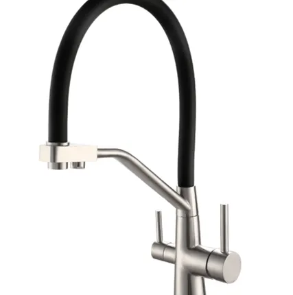 Фото №0 Смеситель для кухни, R-излив с подключением к фильтру, черный, артикул K25 B