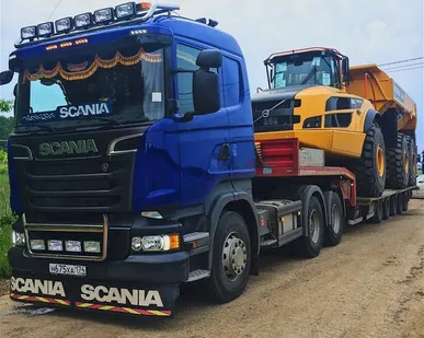 фото Аренда трала Scania R500- трал 60 тонн, загр. площадка 0,65 м (корыто)