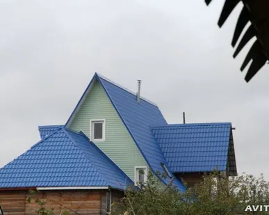 фото Металлочерепица Супермонтеррей толщ. 0,45 RAL 5005 синий насыщеный