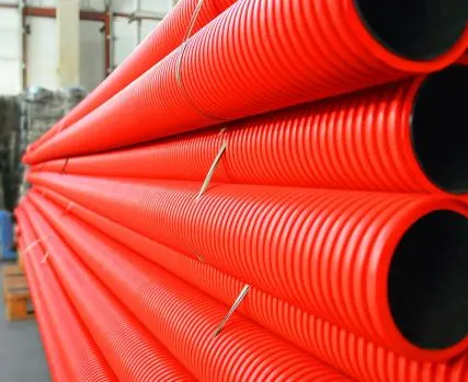 Фото №0 Труба гофрированная двустенная ПНД d=63 мм с протяжкой красная DKC 121963