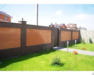 фото Строительство кирпичных и металлическихзаборы