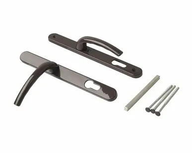 фото Гарнитур нажимной с подпружиниванием Star 28/92 (3 винта) Коричневый RAL8019