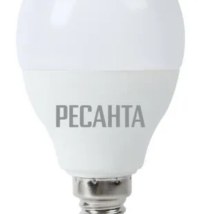 фото Лампа светодиодная РЕСАНТА LL-R-G45-7W-230-3K-E14