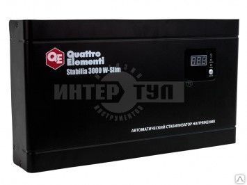 фото Стабилизатор напряжения QUATTRO ELEMENTI Stabilia 3000 W-Slim (3000 ВА,