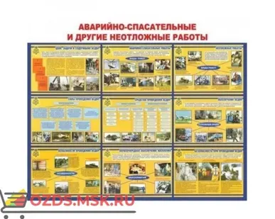 фото Аварийно-спасательные и другие неотложные работы: Плакат по безопасности