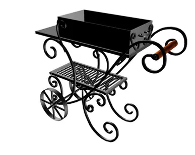 фото Мангал на колесиках