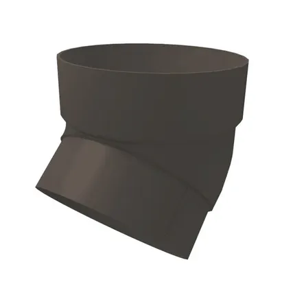 Фото №0 Колено трубы 45 град. ПВХ Grand Line графит (RAL 7024)