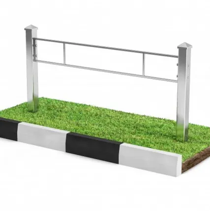 Фото №0 Столб для газонного огражения С-003, 40*40мм труба профильная с крышкой дек