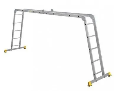 фото Лестница четырехсекционная шарнирная Алюмет Т4 455