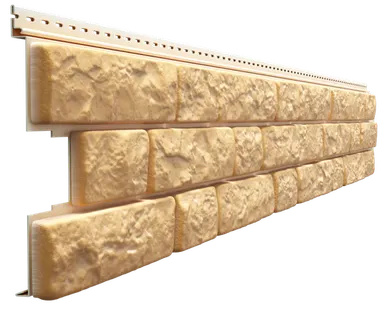 фото Сайдинг Docke BERGART Пекан Деке LUX под камень