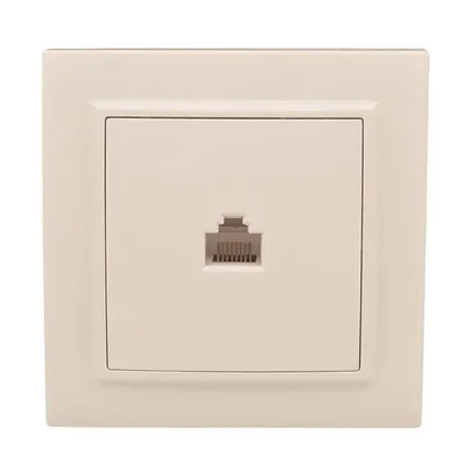 Фото №0 Розетка компьютерная 1-м СП Минск RJ45 беж. EKF ERK01-035-20