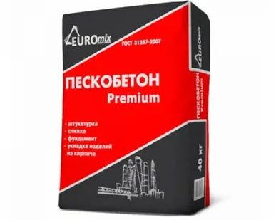 фото Пескобетон Евромикс Premium 40 кг