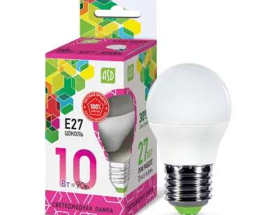 фото Лампа светодиодная LED-ШАР-standard 10Вт 230В E27 6500К 900Лм ASD 4690612015491