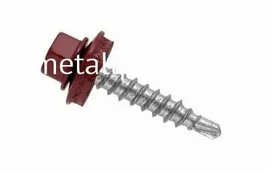 фото Саморез кровельный красно-коричневый ral 3011 4,8x29 (упаковка) 250 шт