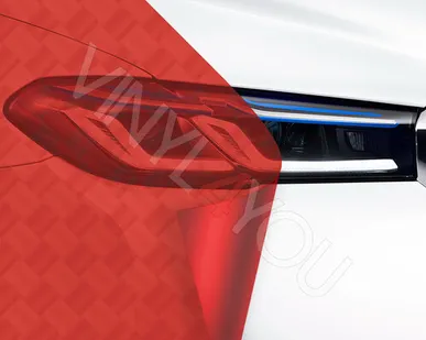 фото Пленка для фар Scorpio 4D Красная