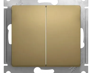 фото Выключатель 2-кл. СП Glossa 10А IP20 (сх. 5) 10AX механизм титан SE GSL000451