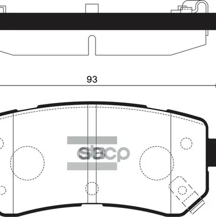 Фото №0 SP1406 SANGSIN BRAKE Колодки тормоз. задн. Kia Sangsin brake арт. SP1406