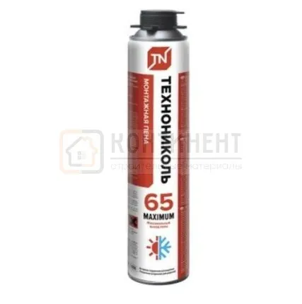 Фото №0 Пена монтажная ТЕХНОНИКОЛЬ 65 Maximum 990гр (всесезонная)