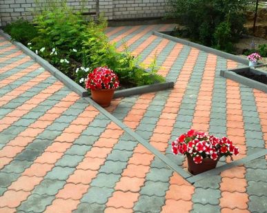 фото Тротуарная плитка Орнамент