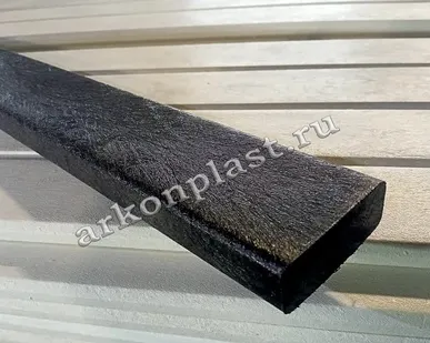 фото Пластиковая доска для скамейки 30х70х1200 черная