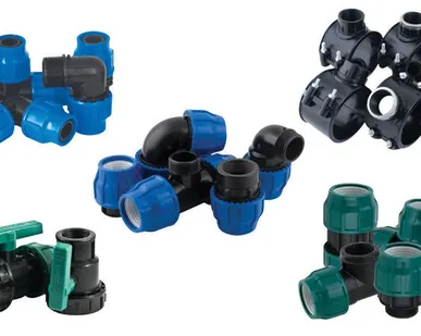 фото Фитинги для ПНД труб (полиэтиленовых труб)